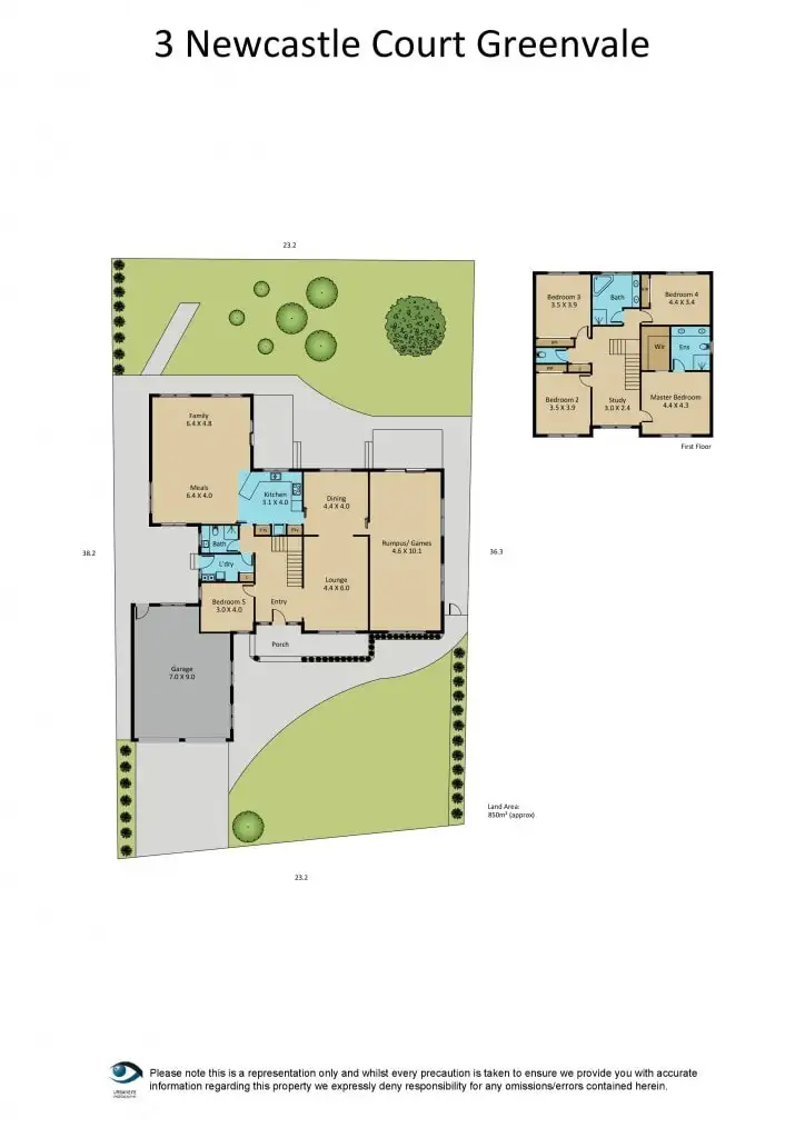 Floorplan of Homely house listing, 3 Newcastle Court, Greenvale VIC 3059