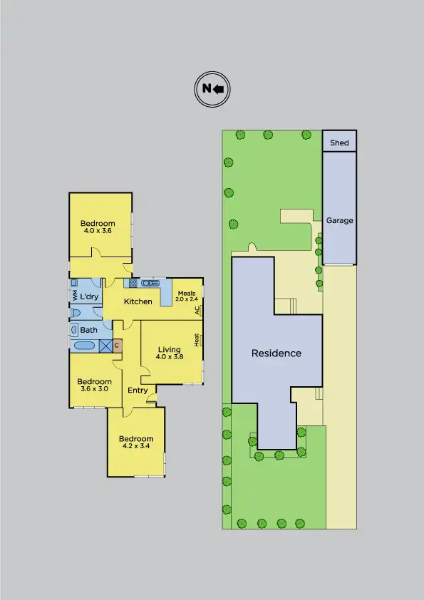 Floorplan of Homely house listing, 1 Tenterden Street, Yarraville VIC 3013