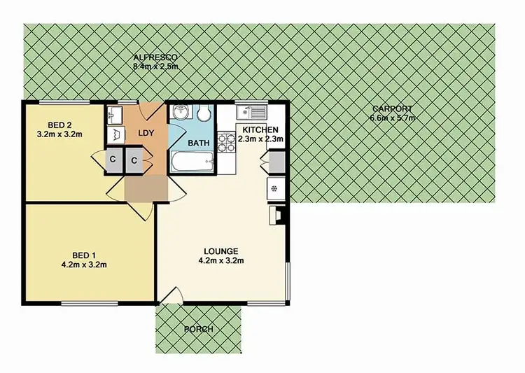 Floorplan of Homely house listing, 21 Riverside Crescent, Flowerdale VIC 3658
