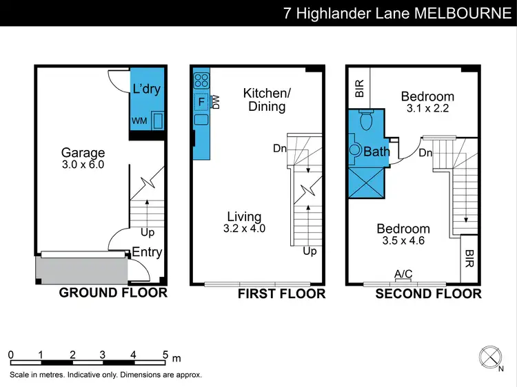 Floorplan of Homely apartment listing, 7 Highlander Lane, Melbourne VIC 3000