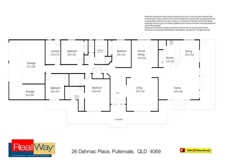 Floorplan of Homely rural property listing, 26 Dahmac Place, Pullenvale QLD 4069