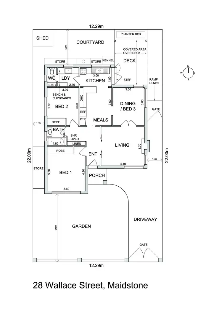 Floorplan of Homely house listing, 28 Wallace Street, Maidstone VIC 3012