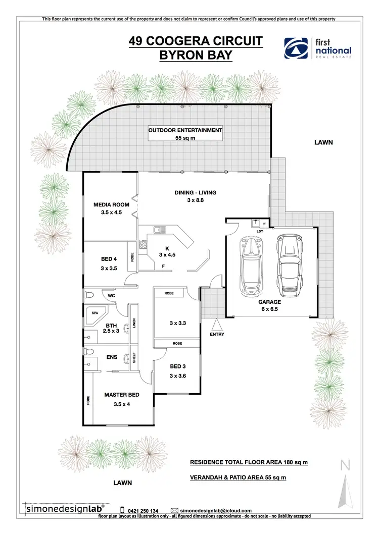 Floorplan of Homely house listing, 49 Coogera Circuit, Suffolk Park NSW 2481