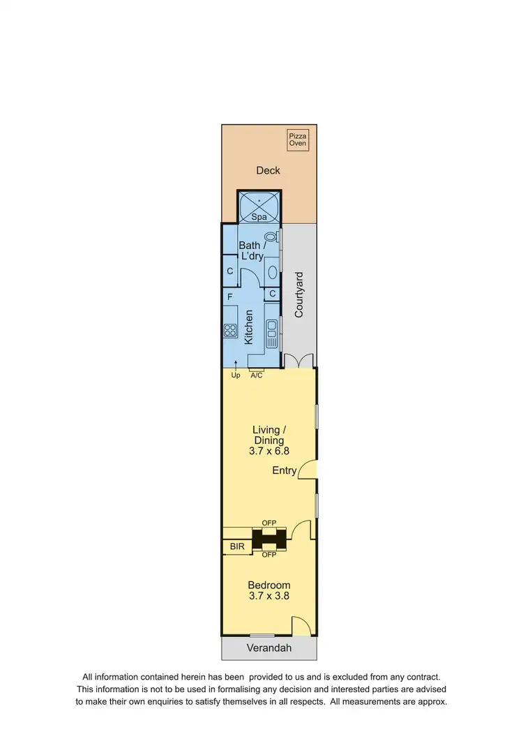 Floorplan of Homely house listing, 68 Collett Street, Kensington VIC 3031