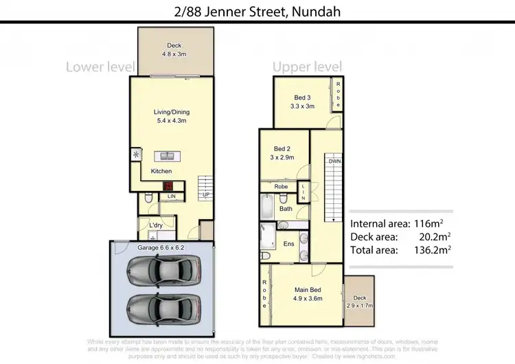 Floorplan of Homely townhouse listing, 2/88 Jenner Street, Nundah QLD 4012