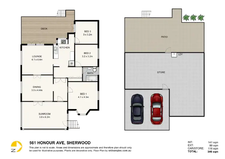 Floorplan of Homely house listing, 561 Honour Avenue, Sherwood QLD 4075