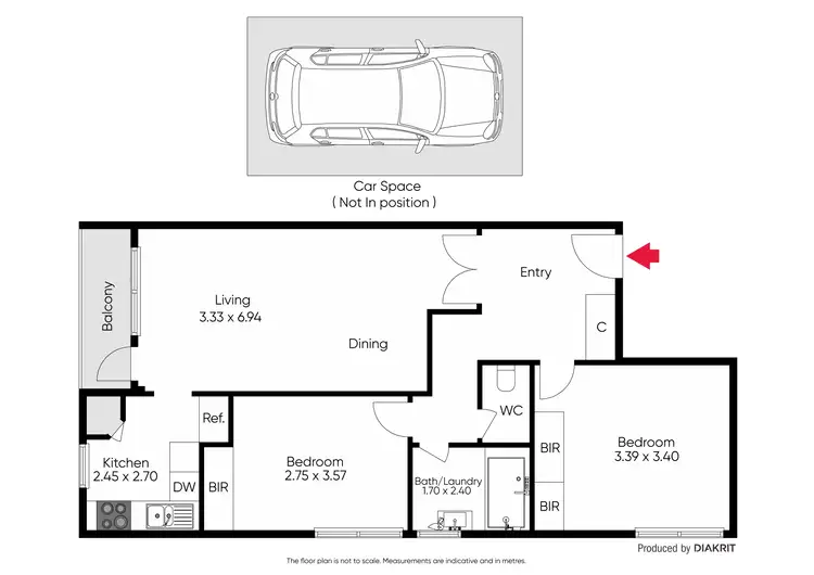 Floorplan of Homely apartment listing, 12/297 Dandenong Road, Prahran VIC 3181