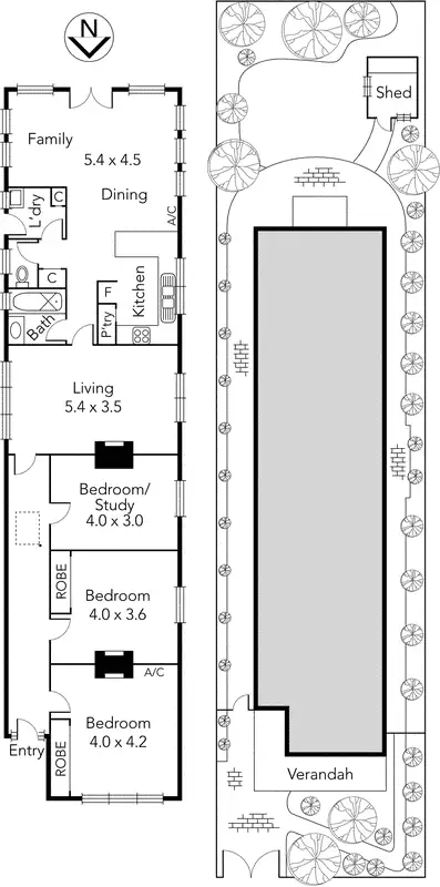 Floorplan of Homely house listing, 208 Westgarth Street, Northcote VIC 3070