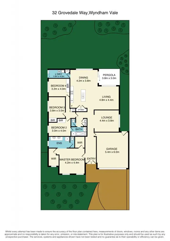 Floorplan of Homely house listing, 32 Grovedale Way, Wyndham Vale VIC 3024