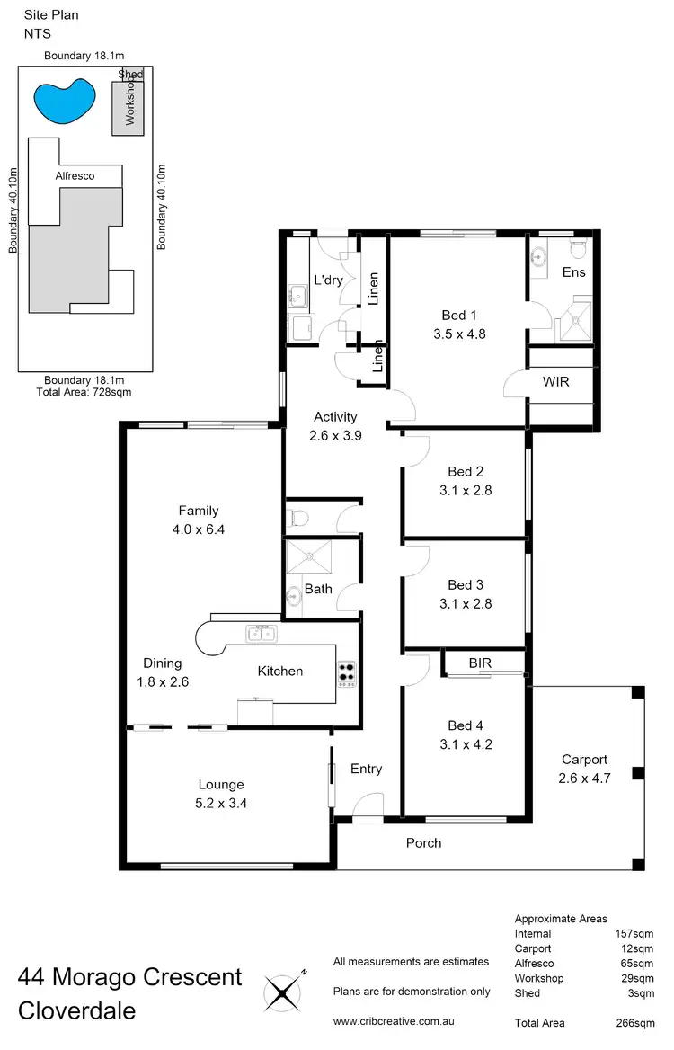 Floorplan of Homely house listing, 44 Morago Crescent, Cloverdale WA 6105