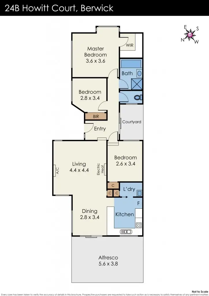 Floorplan of Homely house listing, 24B Howitt Court, Berwick VIC 3806