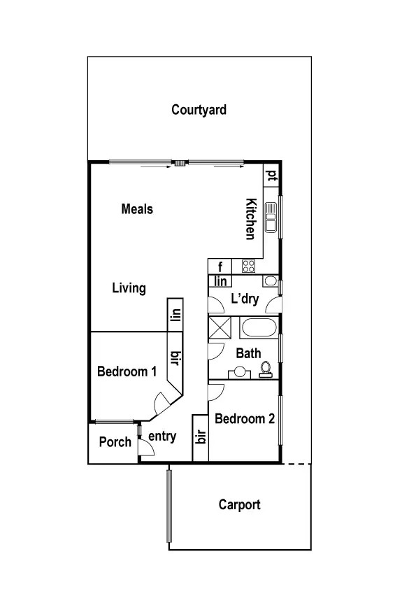 Floorplan of Homely unit listing, 3/38 Barton Street, Reservoir VIC 3073