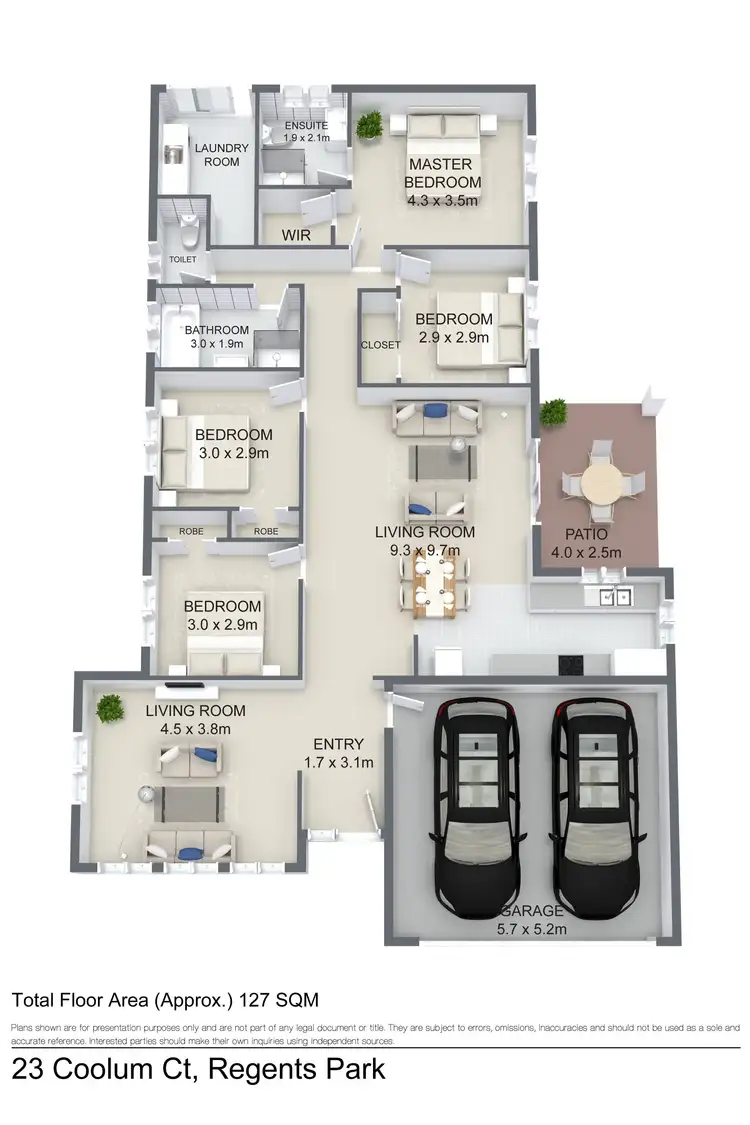 Floorplan of Homely house listing, 23 Coolum Ct, Regents Park QLD 4118