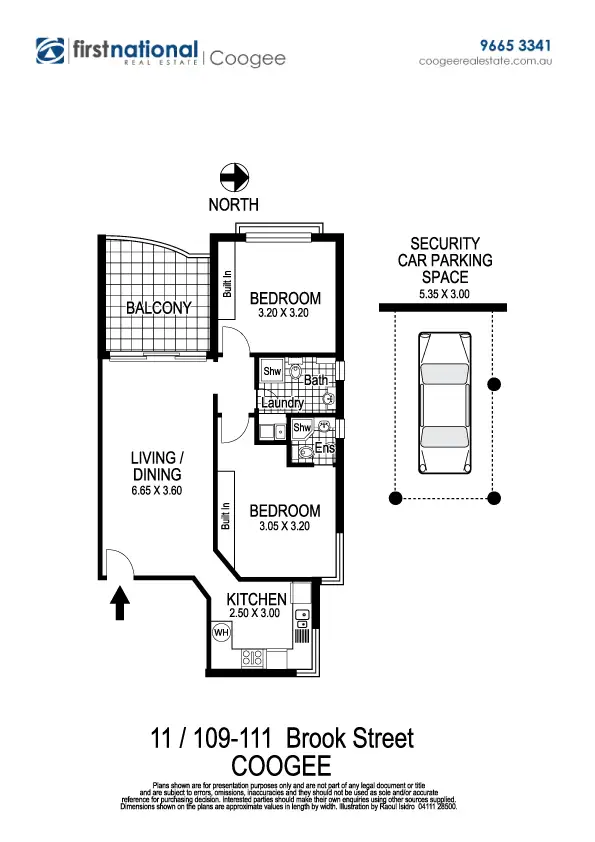 Floorplan of Homely unit listing, 11/109-111 Brook Street, Coogee NSW 2034
