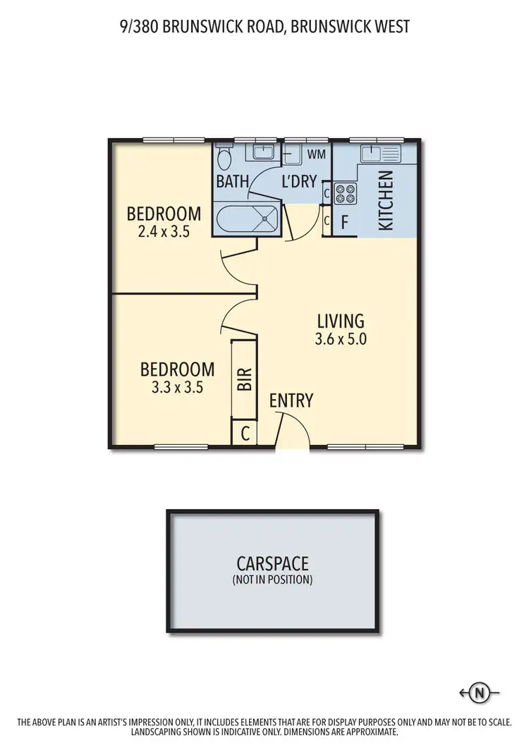 Floorplan of Homely apartment listing, 9/380 Brunswick Road, Brunswick West VIC 3055