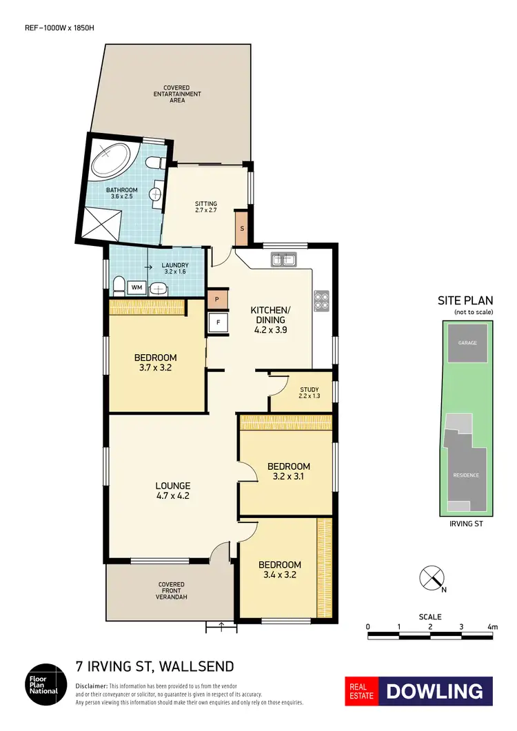 Floorplan of Homely house listing, 7 Irving Street, Wallsend NSW 2287