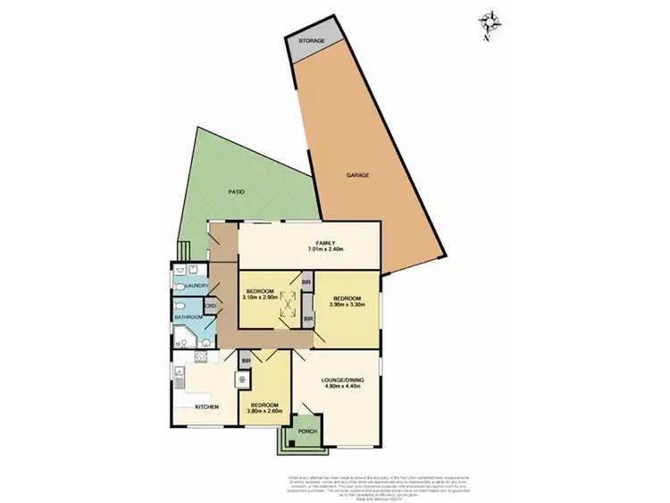 Floorplan of Homely house listing, 8 Deakin Crescent, Dandenong North VIC 3175