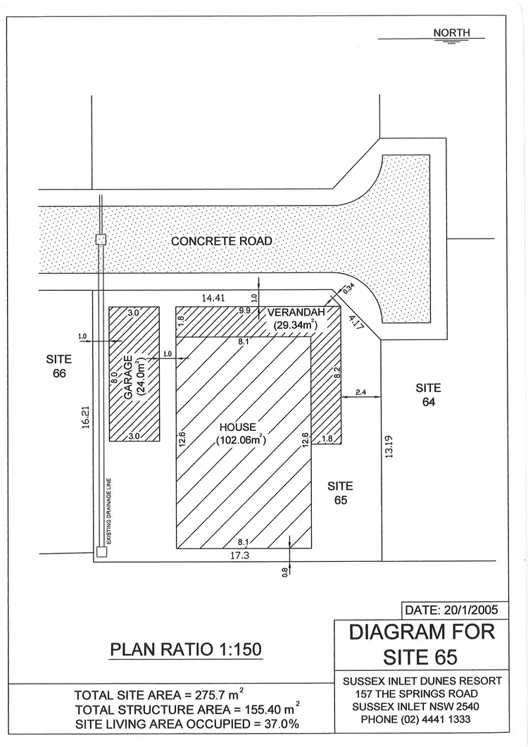 Floorplan of Homely unit listing, 65/157 The Springs Rd, Sussex Inlet NSW 2540