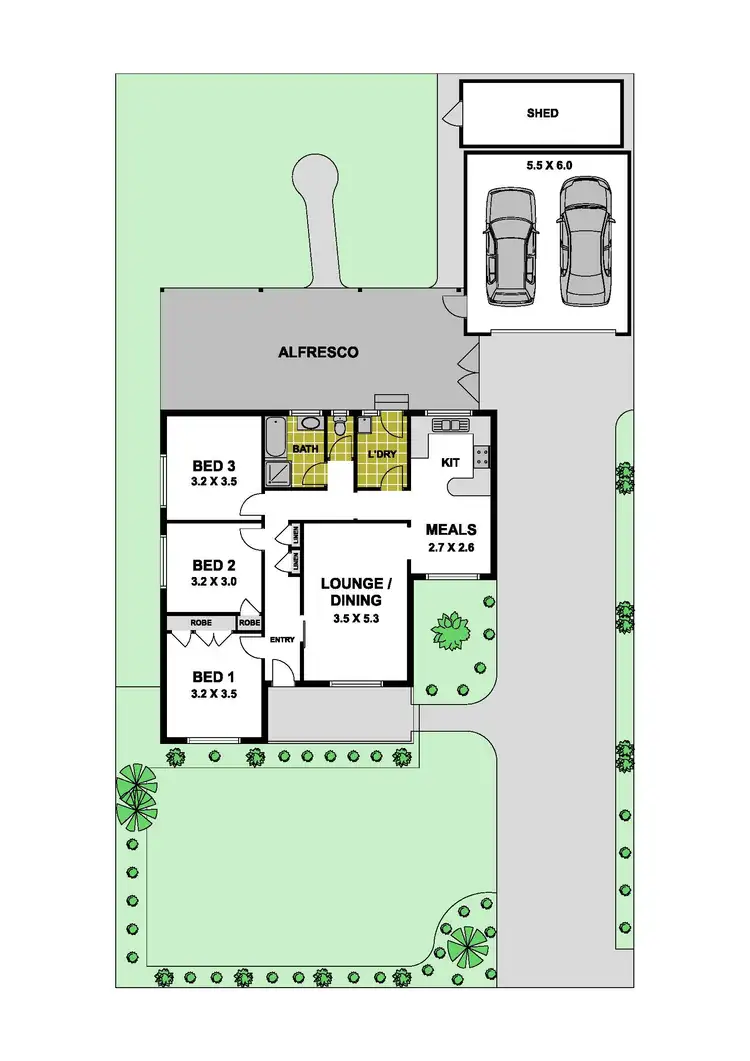 Floorplan of Homely house listing, 21 Vaucluse Avenue, Gladstone Park VIC 3043