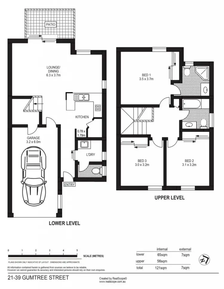 Floorplan of Homely townhouse listing, 21/39 Gumtree Street, Runcorn QLD 4113
