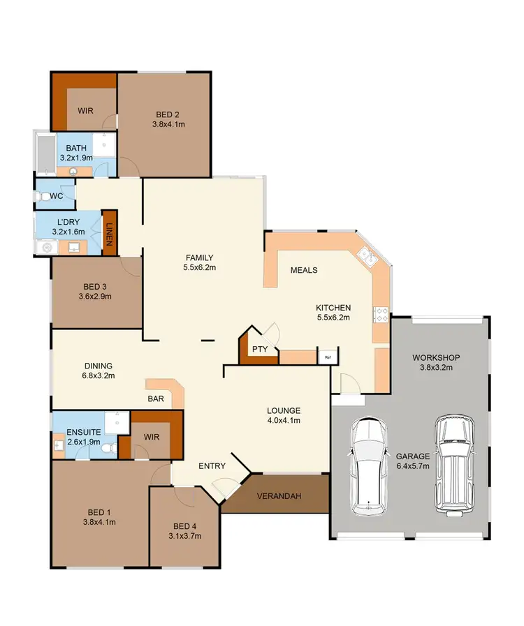 Floorplan of Homely house listing, 22 Camargue Green, Secret Harbour WA 6173