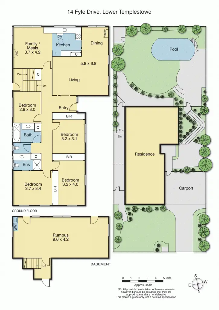 Floorplan of Homely house listing, 14 Fyfe Drive, Templestowe Lower VIC 3107