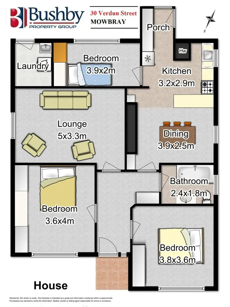 Floorplan of Homely house listing, 30 Verdun Street, Mowbray TAS 7248