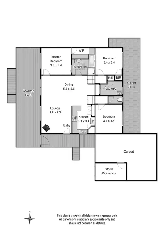 Floorplan of Homely house listing, 58A York Road, Mount Evelyn VIC 3796