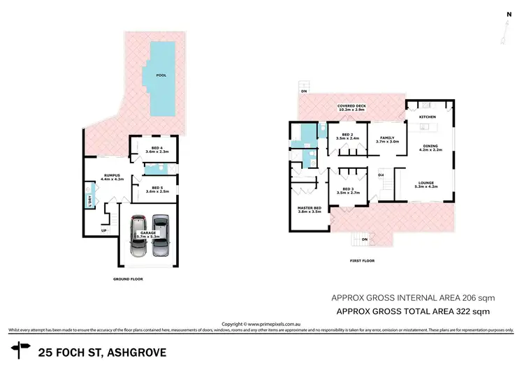 Floorplan of Homely house listing, 25 Foch Street, Ashgrove QLD 4060