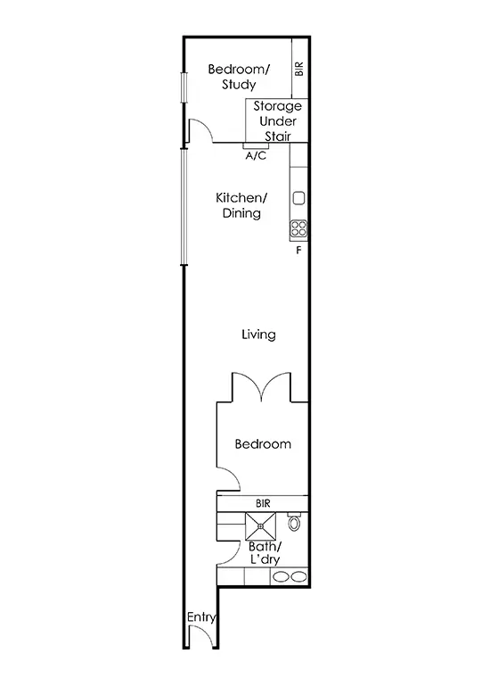 Floorplan of Homely apartment listing, 3/40 Bridge Road, Richmond VIC 3121