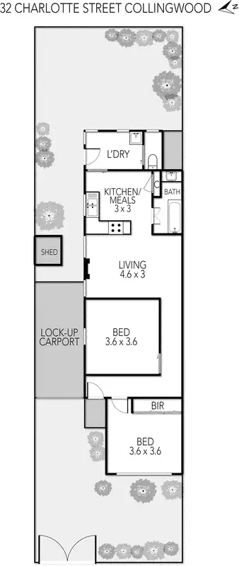 Floorplan of Homely house listing, 32 Charlotte Street, Collingwood VIC 3066