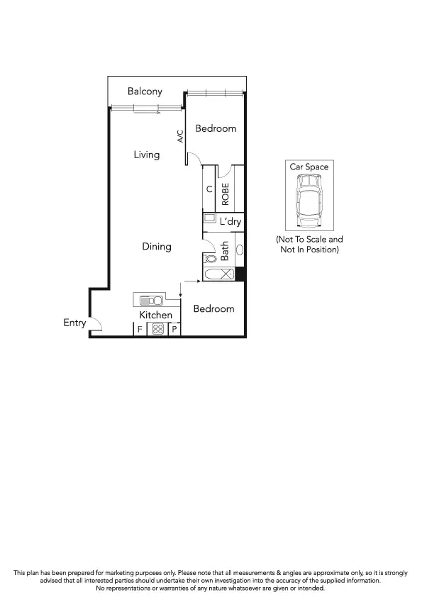 Floorplan of Homely apartment listing, 302C/142 Rouse Street, Port Melbourne VIC 3207