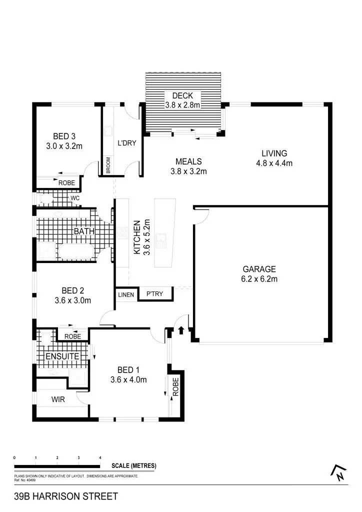 Floorplan of Homely house listing, 39B Harrison Street, Bendigo VIC 3550