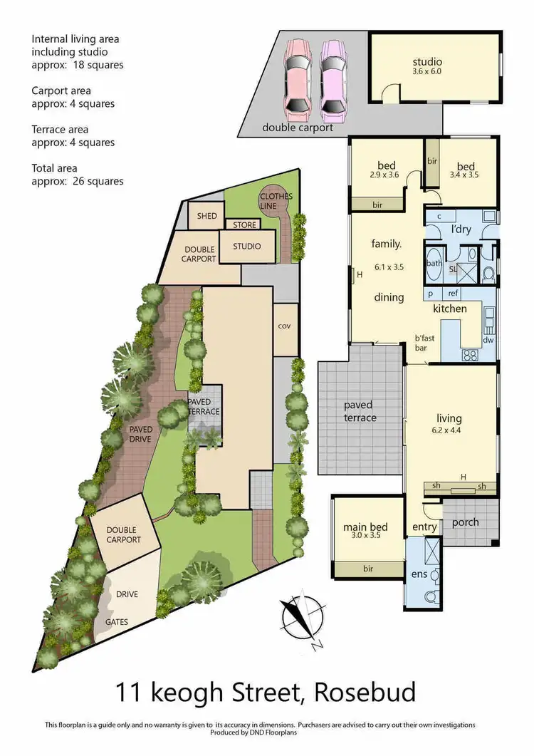 Floorplan of Homely house listing, 11 Keogh Street, Rosebud VIC 3939