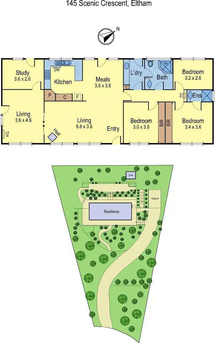 Floorplan of Homely house listing, 145 Scenic Crescent, Eltham North VIC 3095