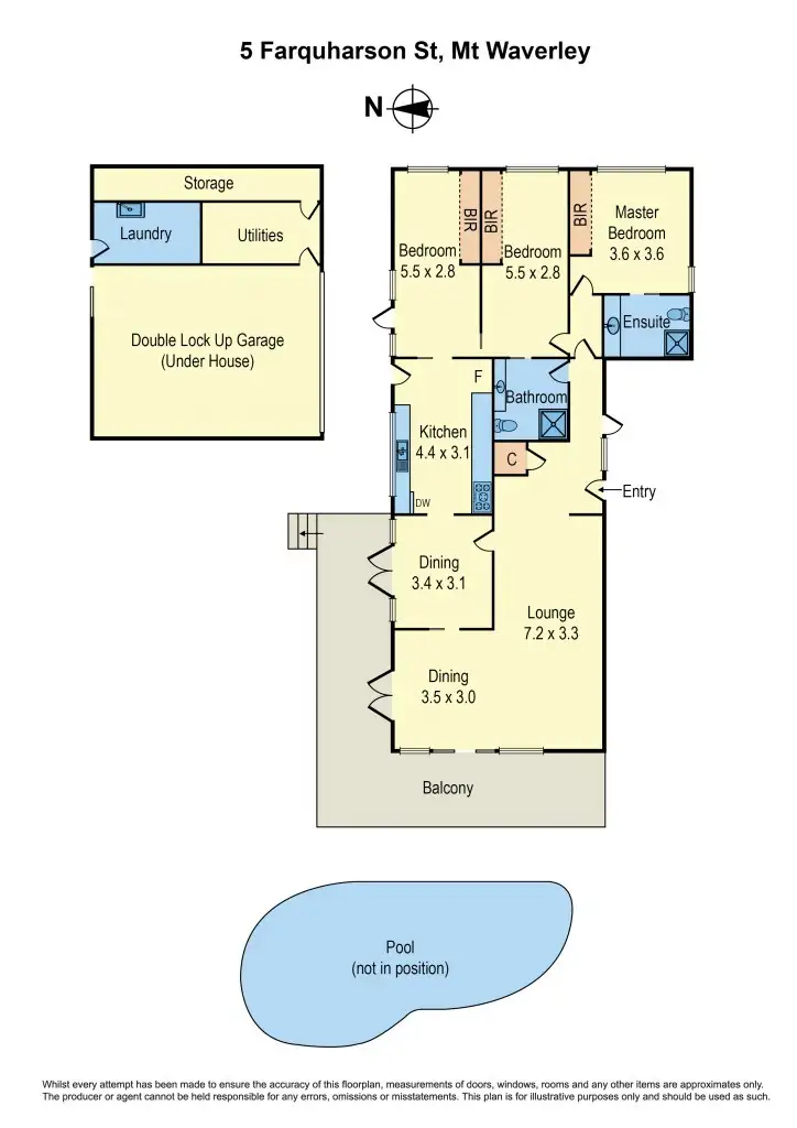 Floorplan of Homely house listing, 5 Farquharson Street, Mount Waverley VIC 3149