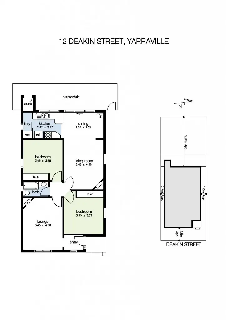 Floorplan of Homely house listing, 12 Deakin Street, Yarraville VIC 3013