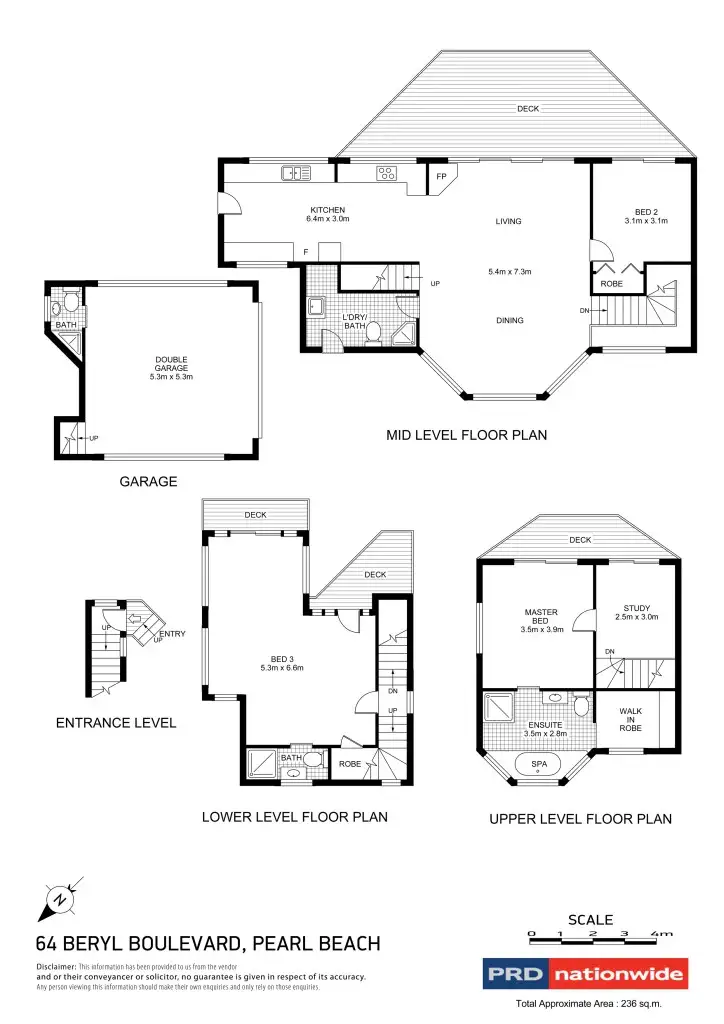 Floorplan of Homely house listing, 64 Beryl Boulevard, Pearl Beach NSW 2256