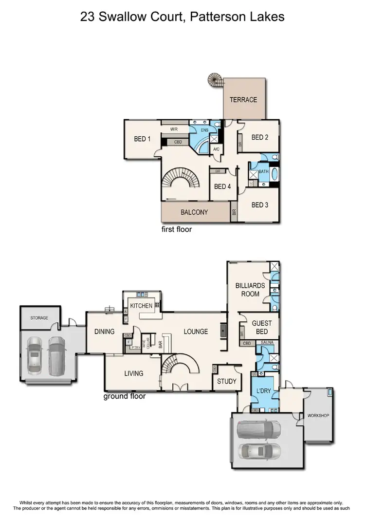 Floorplan of Homely house listing, 23 Swallow Court, Patterson Lakes VIC 3197
