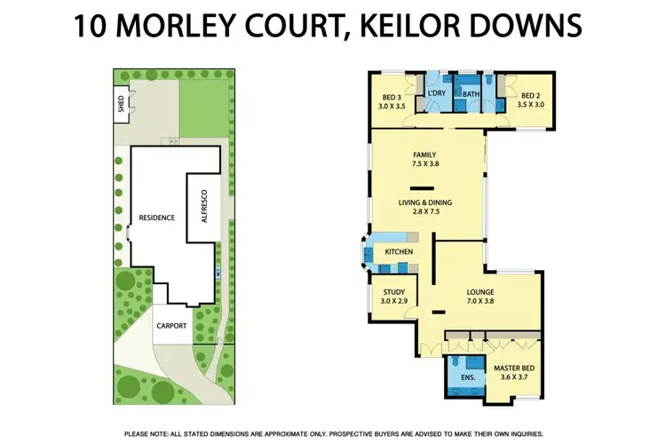 Floorplan of Homely house listing, 10 Morley Court, Keilor Downs VIC 3038