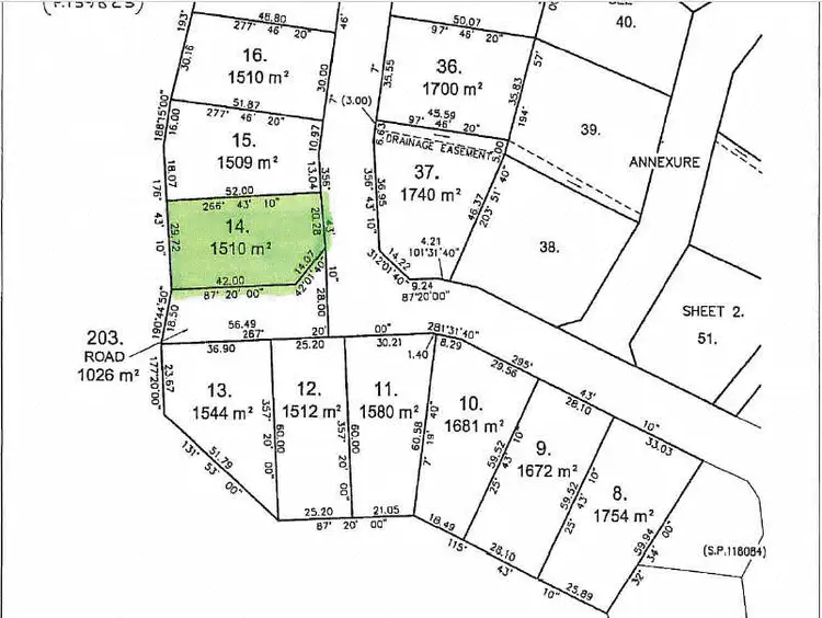 Floorplan of Homely land listing, 49 Seascape Drive, Lulworth TAS 7252