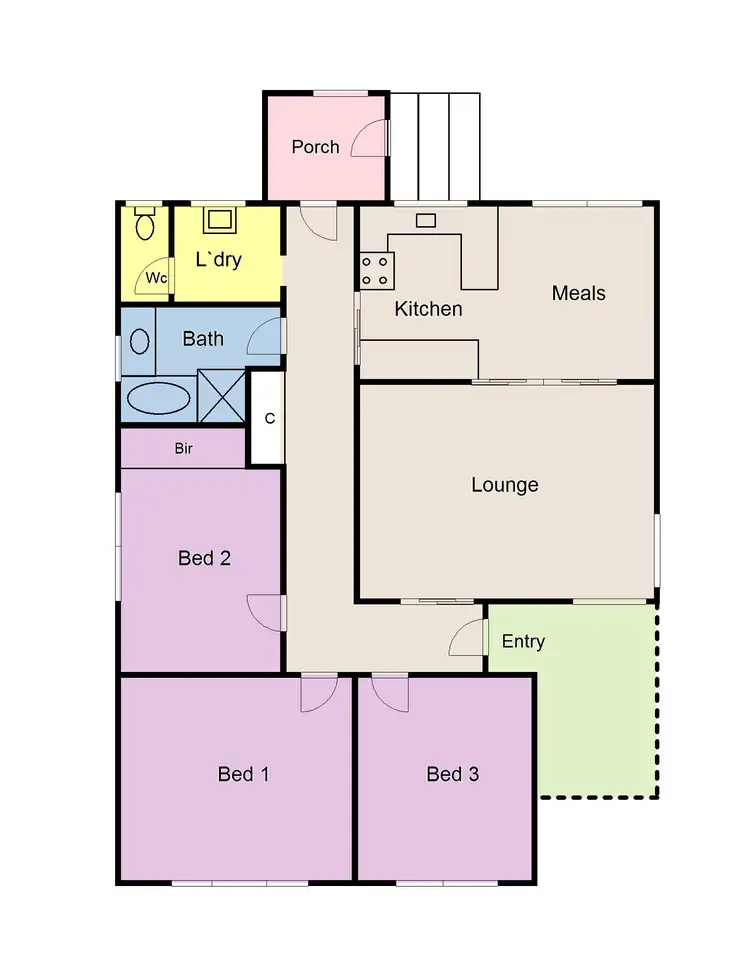 Floorplan of Homely house listing, 1155 Grevillea Road, Wendouree VIC 3355