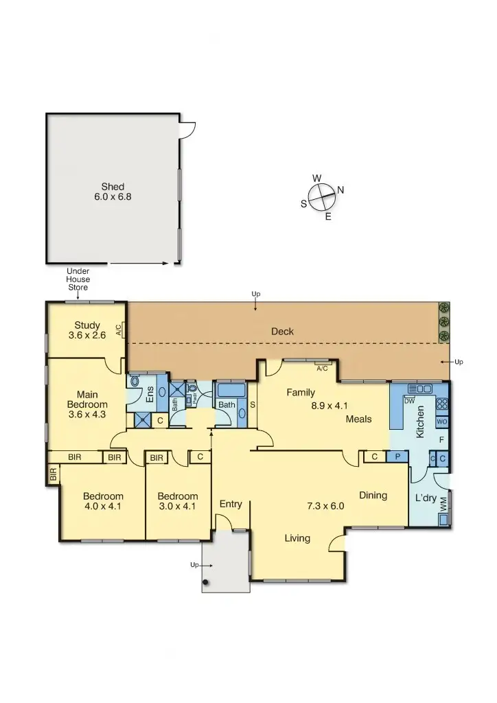 Floorplan of Homely house listing, 9 Koornalla Crescent, Mount Eliza VIC 3930