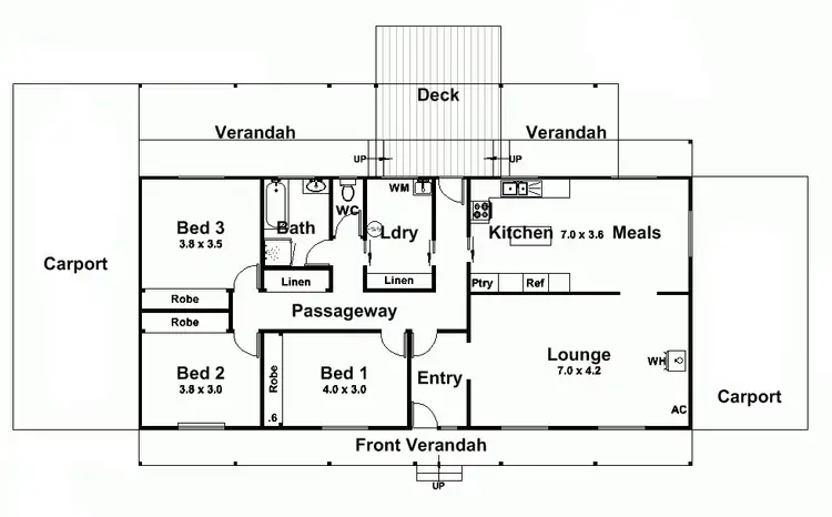 Floorplan of Homely house listing, 160 Grisold Road, Laanecoorie VIC 3463