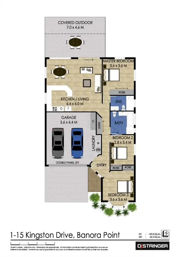 Floorplan of Homely unit listing, 1/13-15 Kingston Drive, Banora Point NSW 2486