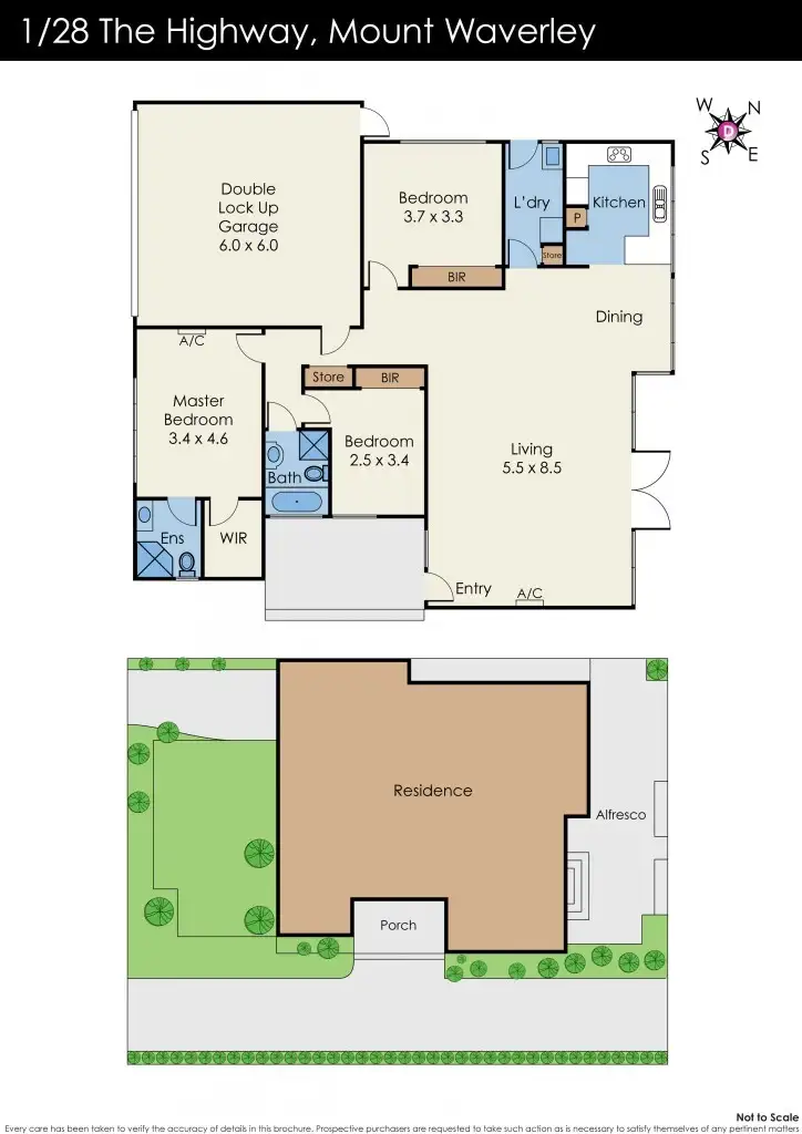 Floorplan of Homely townhouse listing, 1/28 The Highway, Mount Waverley VIC 3149