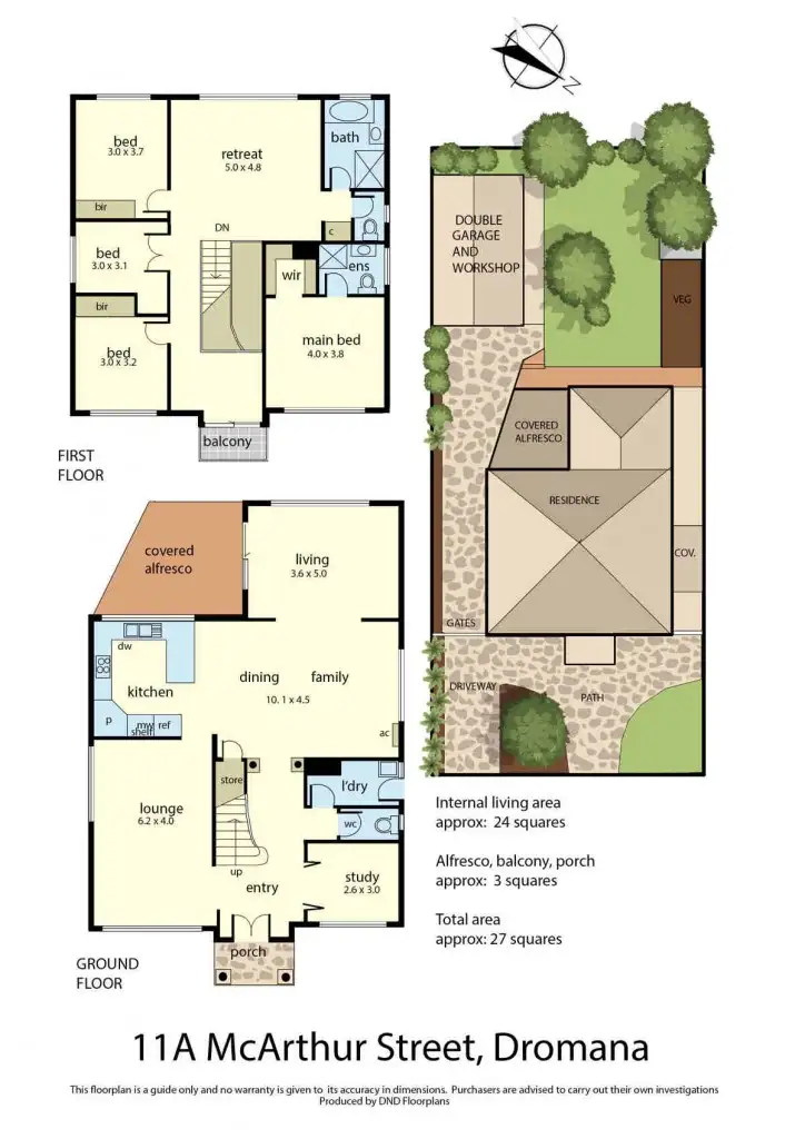 Floorplan of Homely house listing, 11A McArthur Street, Dromana VIC 3936