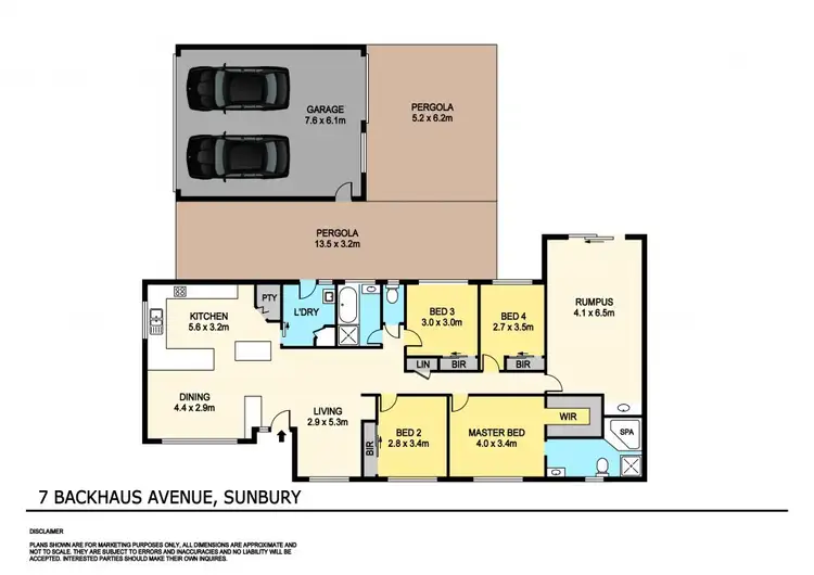 Floorplan of Homely house listing, 7 Backhaus Avenue, Sunbury VIC 3429