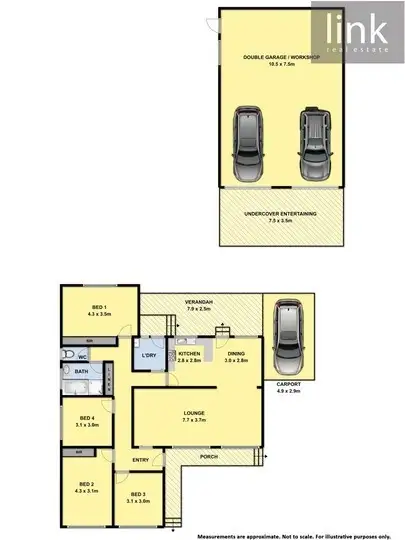 Floorplan of Homely house listing, 1099 Yarramba Crescent, North Albury NSW 2640