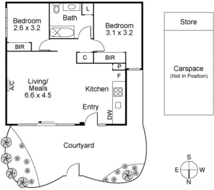 Floorplan of Homely apartment listing, 96 Charles Street, Fitzroy VIC 3065